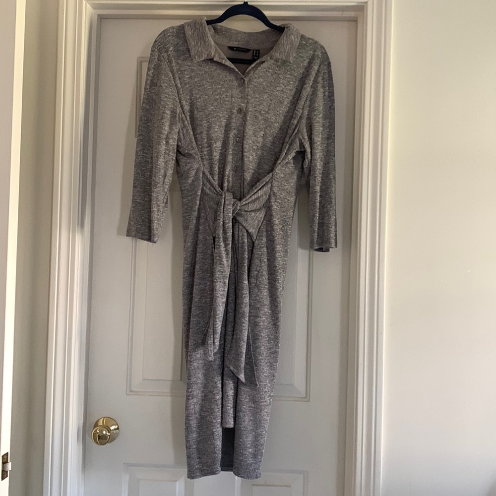 Lined sweater dress